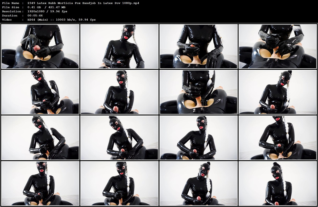 2349 Latex Rubb Morticia Fox Handjob In Latex Pov 1080p mp4