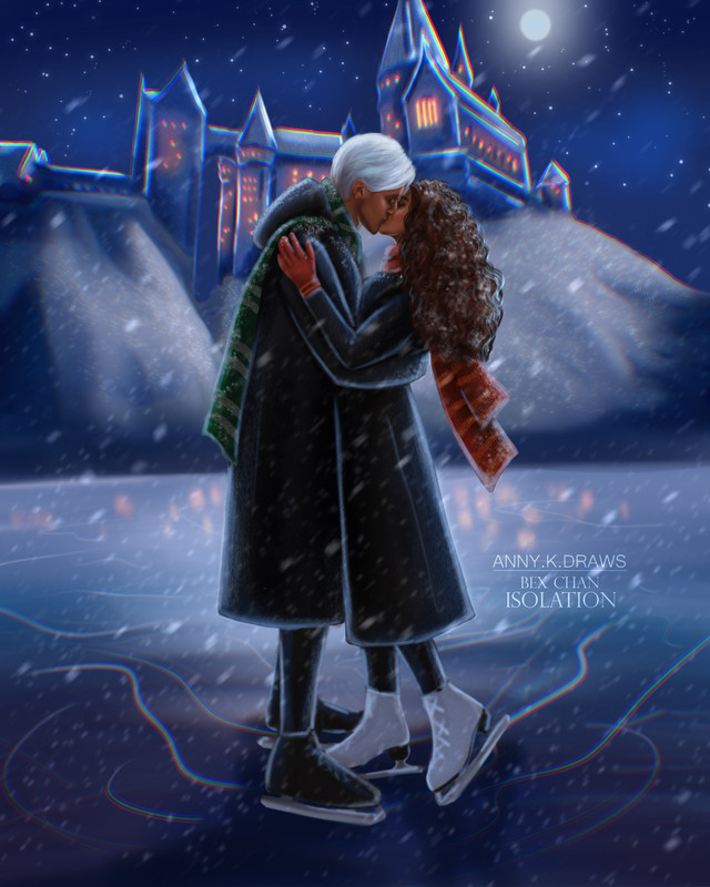 Draco & Hermione. Christmas in isolation. AnnyKdrawS Harry Potter