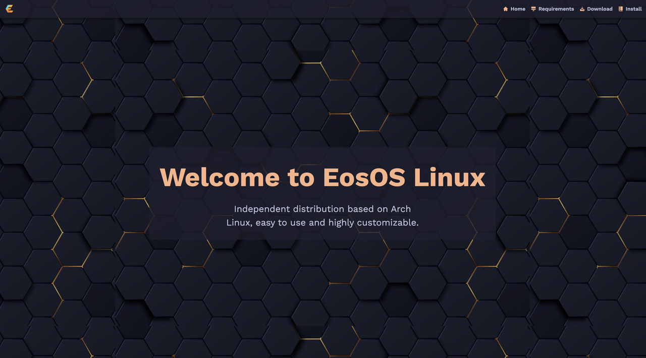 Website para EosOS