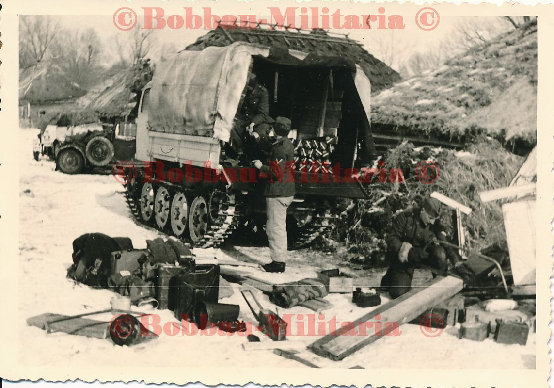 Russland RSO Steyr Raupenschlepper OST Sonder-Anhänger Kette Sd.