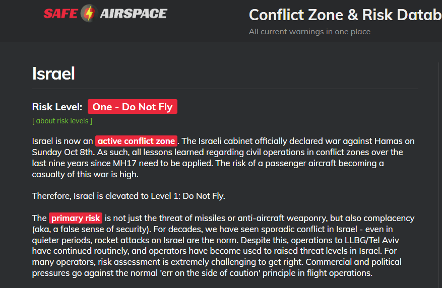 Israel es ahora una zona de conflicto activo! - Noticias de aviación, aeropuertos y aerolíneas