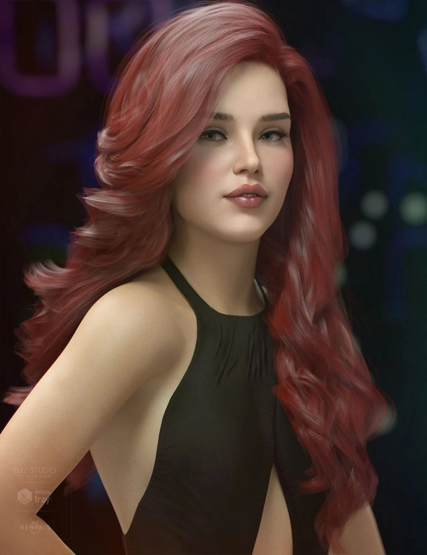 RED ursula hair