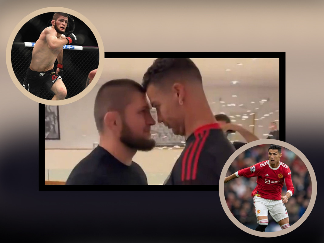 Cristiano Ronaldo encaró a Khabib Nurmagomedov en instalaciones del Manchester