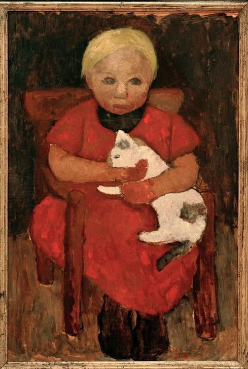 0-Paula-Modersohn-Becker-Sitzendes-Bauernkind-mit-Katze-Meister-Drucke-690523