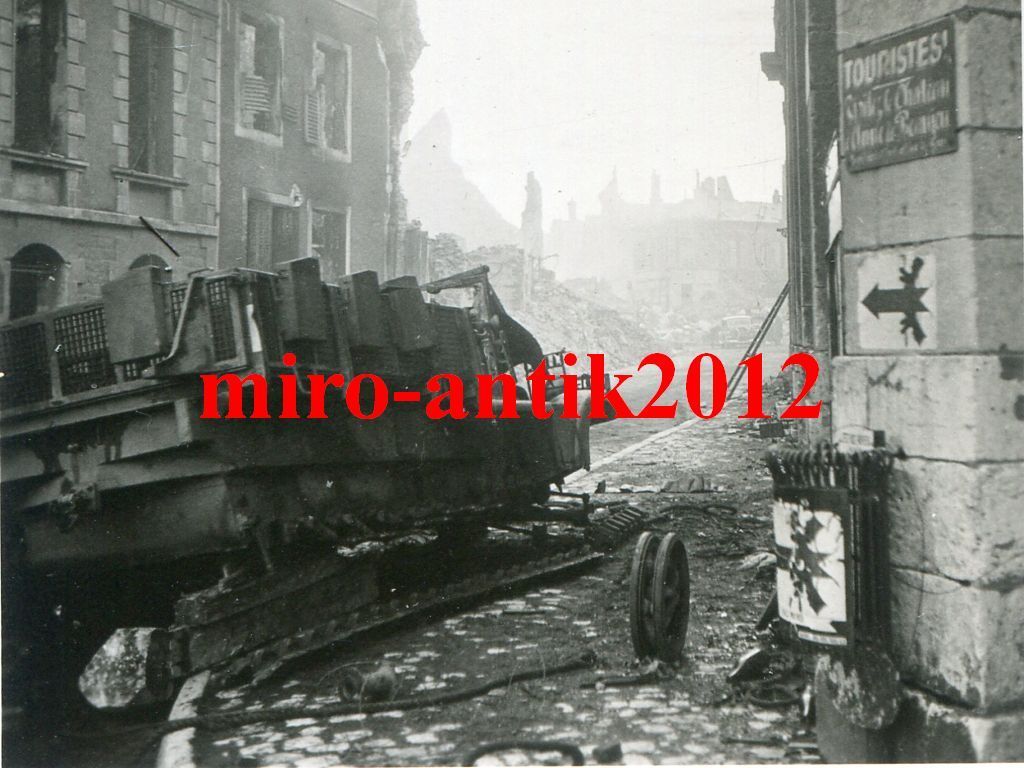Foto, Wehrmacht, zerstörte Halbkette, Sdkfz, Kam