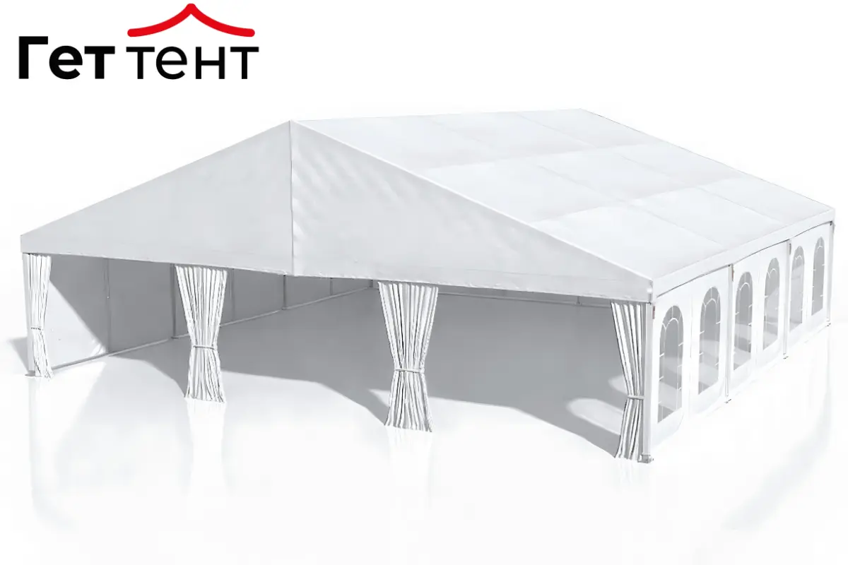 Шатер двухскатный 15х15 метров
