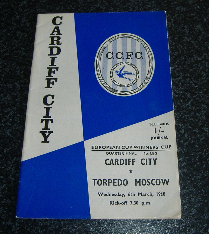 Cardiff v Torpedo Moscow 1967/68 - Cup Winners Cup *EXC* - Picture 1 of 1