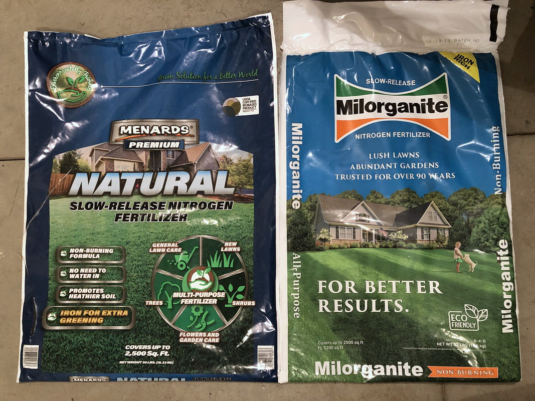 Menards Natural Fertilizer vs. Milorganite - The Lawn Forum