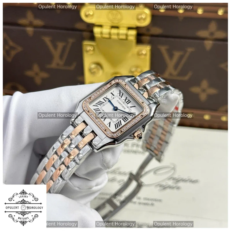 Cartier Panthère Watch Replica | Two-Tone Rose Gold & Steel