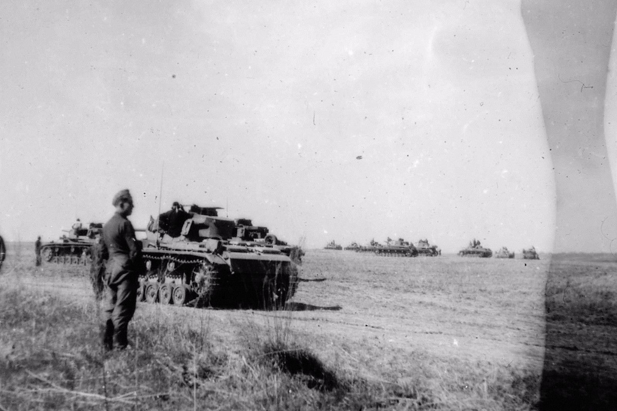 Orig. Dia vorrücken Bereitstellungsraum Charkov Russland deutsch