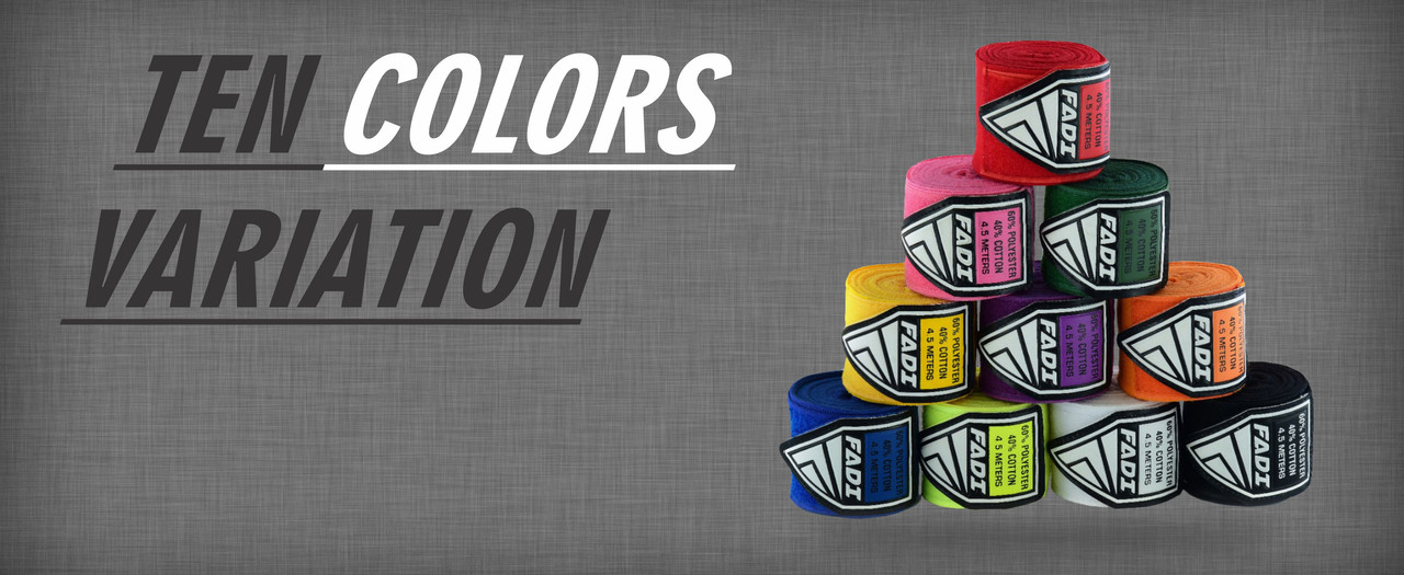 Close-up of FADI Handwraps material and quality.