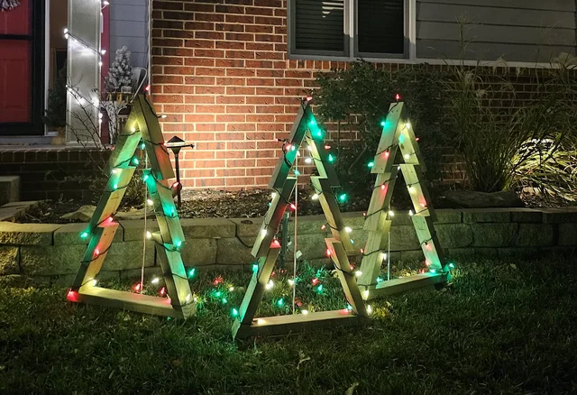 Building a Wooden Christmas Tree Out of 2x4s