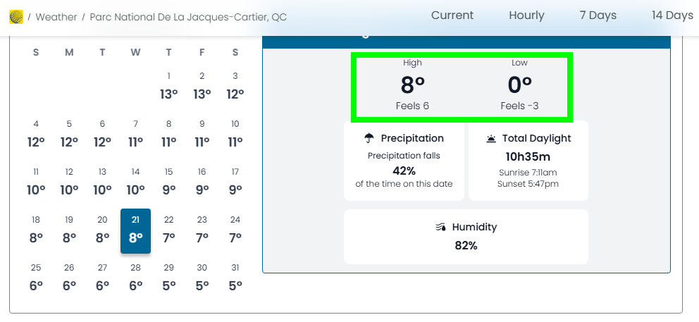 * Parc National de la Jacques-Cartier, QC * October 2026 * - * Mont Tremblant Snow History * ✈️ Foro USA y Canadá