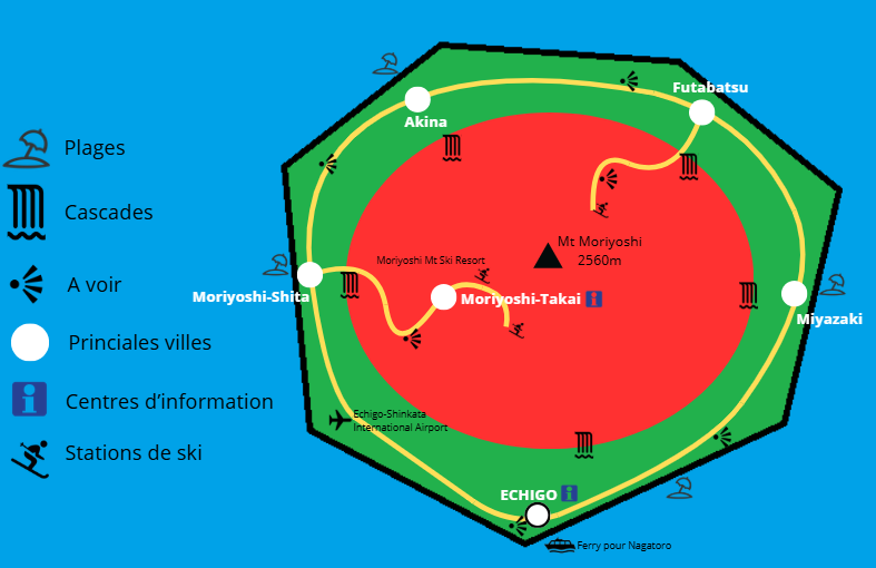 Carte touristique de l'île de Shinkata