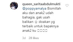 Komentar Sarita Abdul Mukti