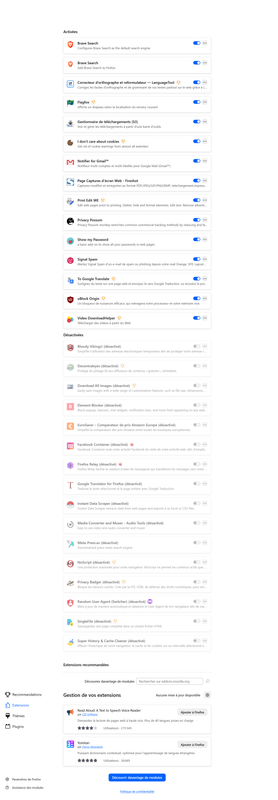 Screenshot 2026 03 26 at 22 19 21 Gestionnaire de modules complémentaires