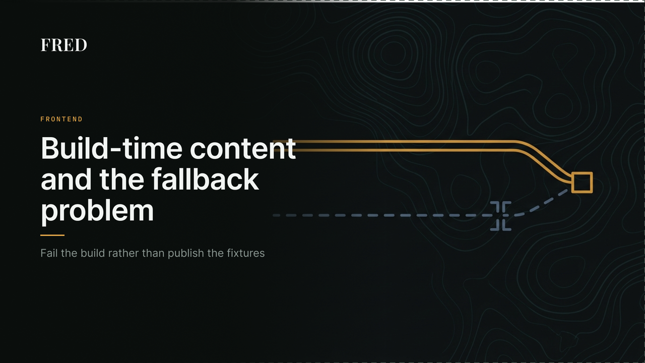 A pipeline where a main path and a much thinner fallback path both reach the same output, with a gate on the fallback
