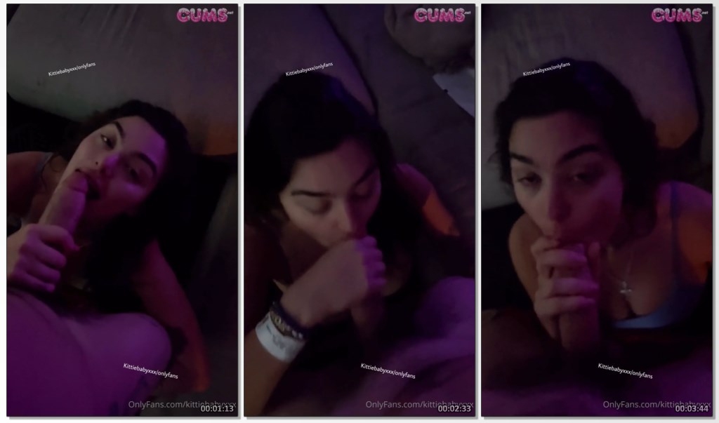 KittieBabyXXX Onlyfans POV Blowjob Facial Video Leaked