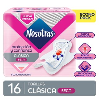 3658 | Toalla Nosotras Clasica X 16 Unid