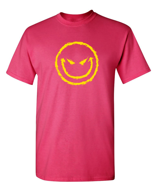 Evil Smile Face Sarcastic Humor Graphic Novelty Funny T Shirt Unisex Graphic product image view 7