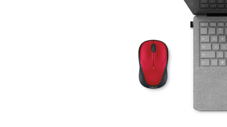 Detalle de la conexión inalámbrica y el receptor USB del Mouse Logitech M317.