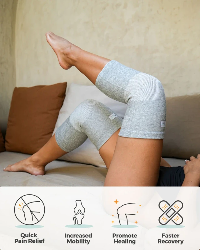 Pessoa usando joelheira