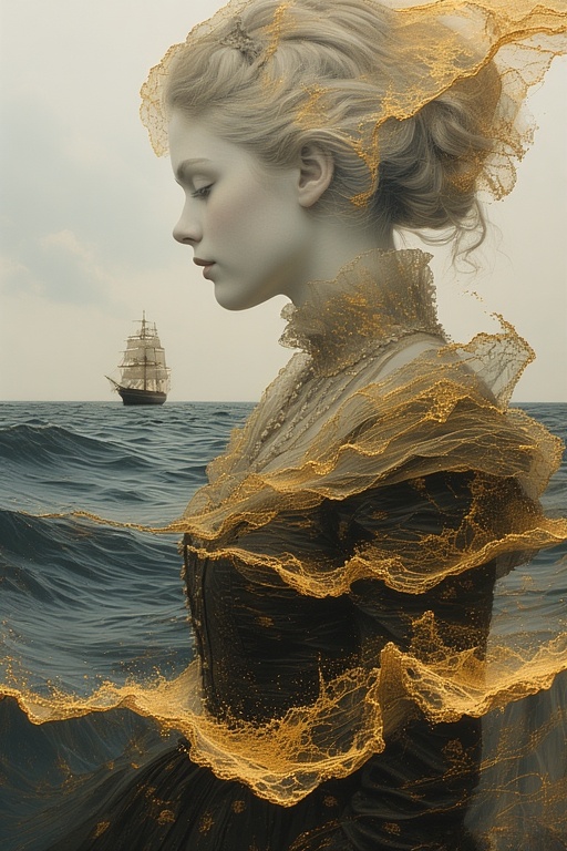 A-double-exposure-of-a-figure-8
