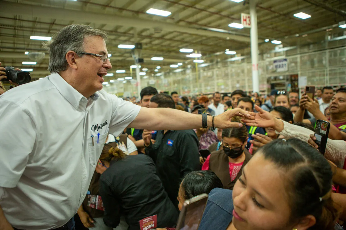 Critica Ebrard a Santiago Creel en Tijuana: Cada que puede, saca el cobre