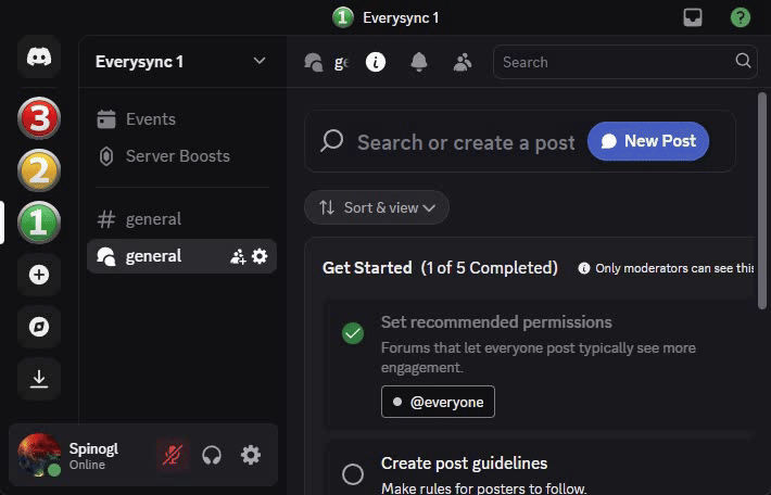 Forum Channel Synchronization