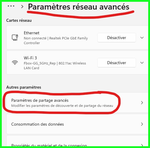 1 W11 24H2 Param part avances