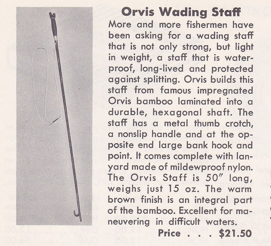 Catalog - 1960 page 28 (Impregnated Wading Staff) - excerpt