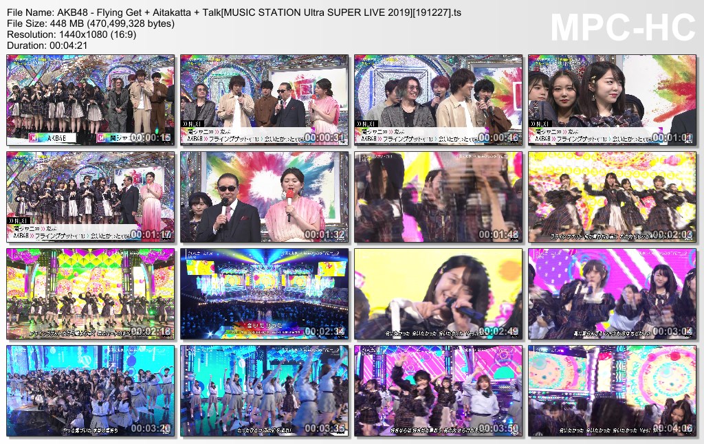 AKB48 - Flying Get   Aitakatta   Talk[MUSIC STATION Ultra SUPER 