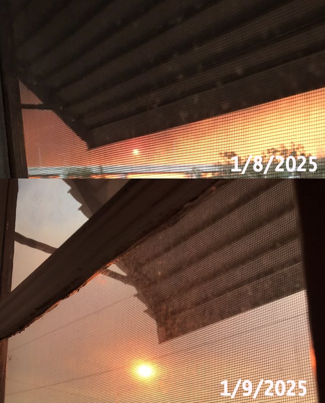 a picture of the sun in a toxic air, in Los Angeles