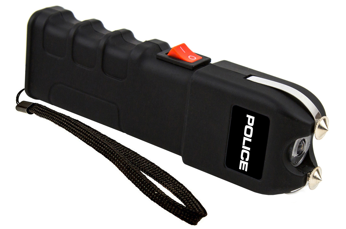 POLICE 928 180BV Heavy Duty Stun Gun LED Flashlight Rechargeable