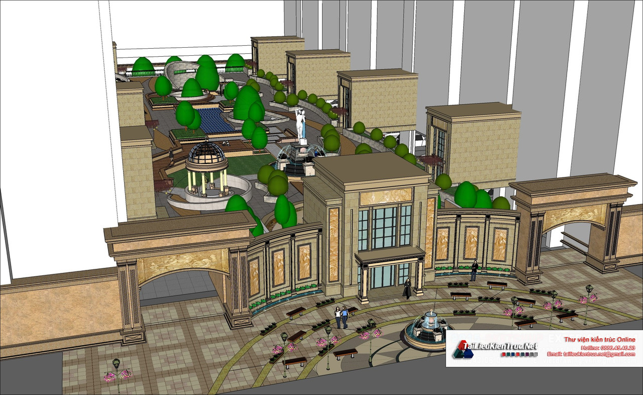 9-model-phoi-canh-3d-file-sketchup-biet-thu-lau-dai-phap-co68 (2