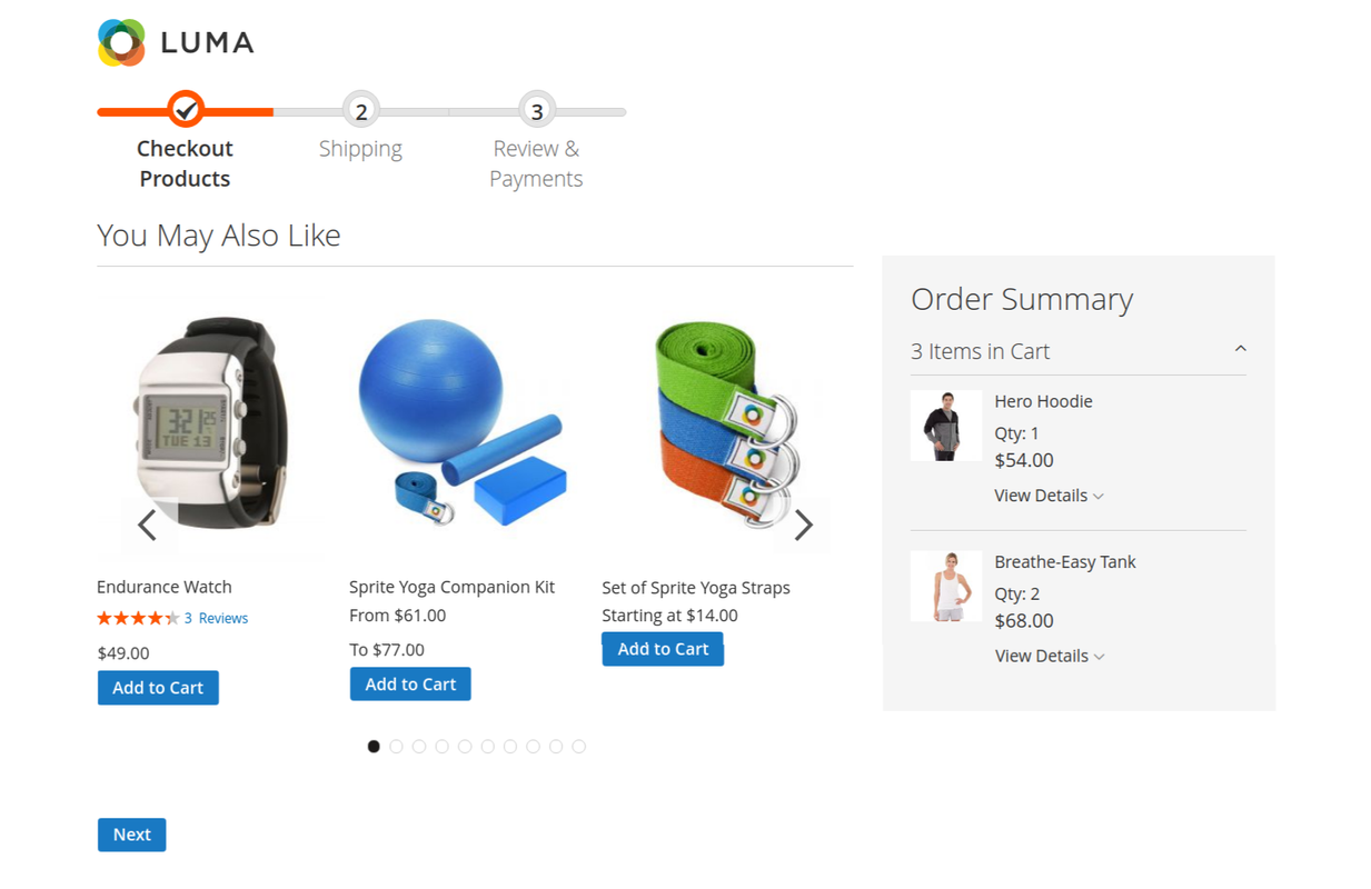 Add New Step in checkout with Product widget Magento2