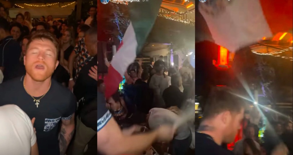 Canelo Álvarez y Max Verstappen son captados en una fiesta en Miami, Florida