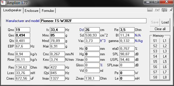 Pioneer TS-W302F