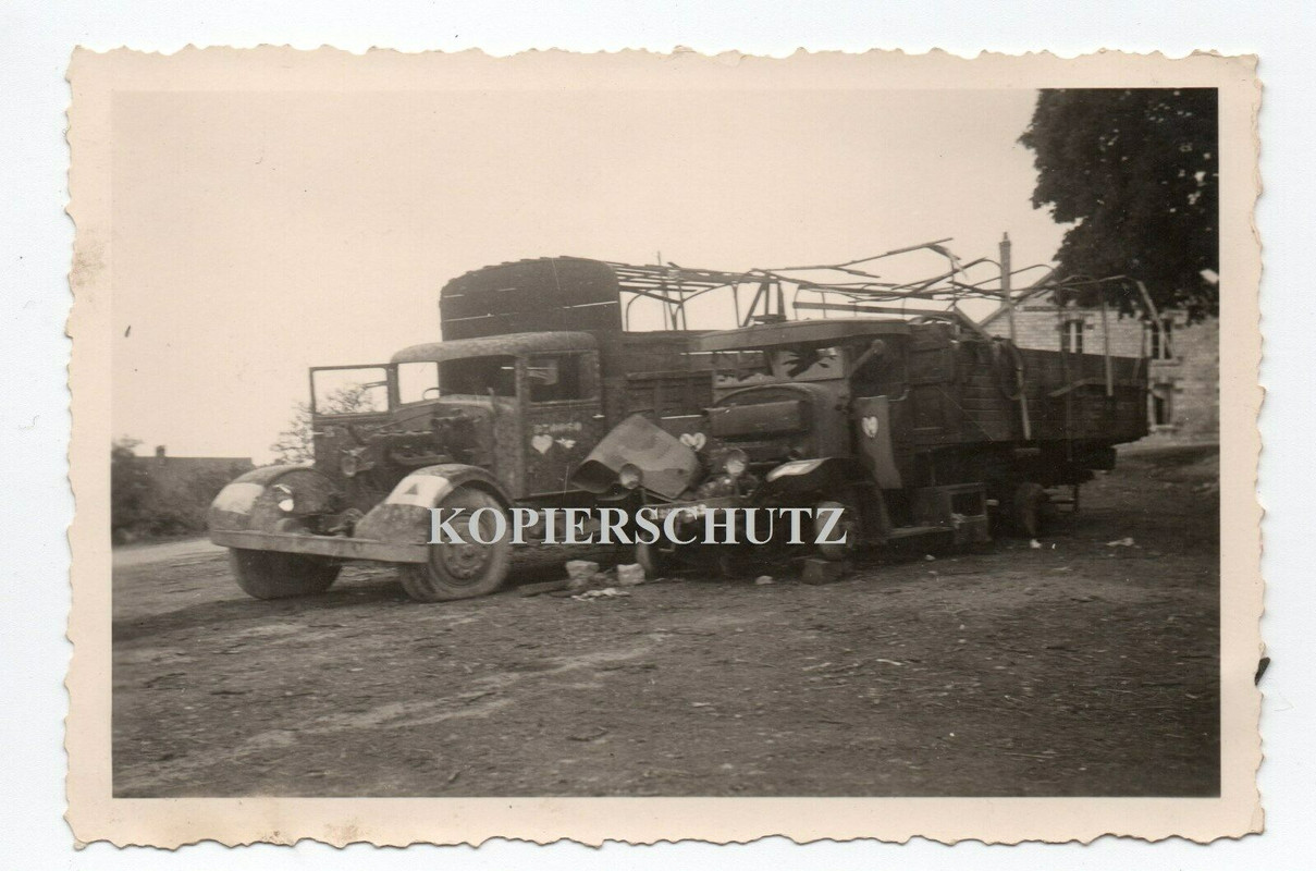 Belgien v. Frankreich 40 zerstörte SDkfz LKW Beute