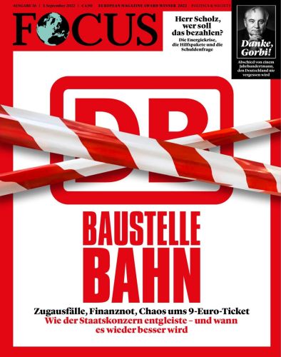 Cover: Focus Nachrichtenmagazin No 36 vom 03 September 2022 Cover: Focus Nachrichtenmagazin No 36 vom 03 September 2022