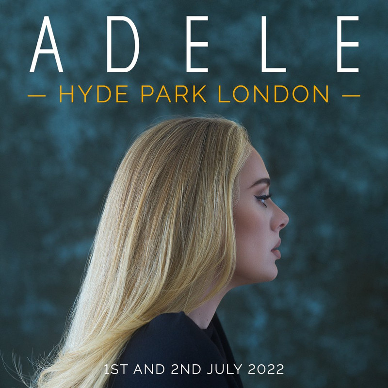 Adele establece los conciertos del regreso para 2022 en Londres