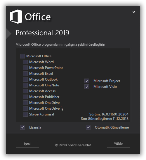 office 2019 professional plus visio