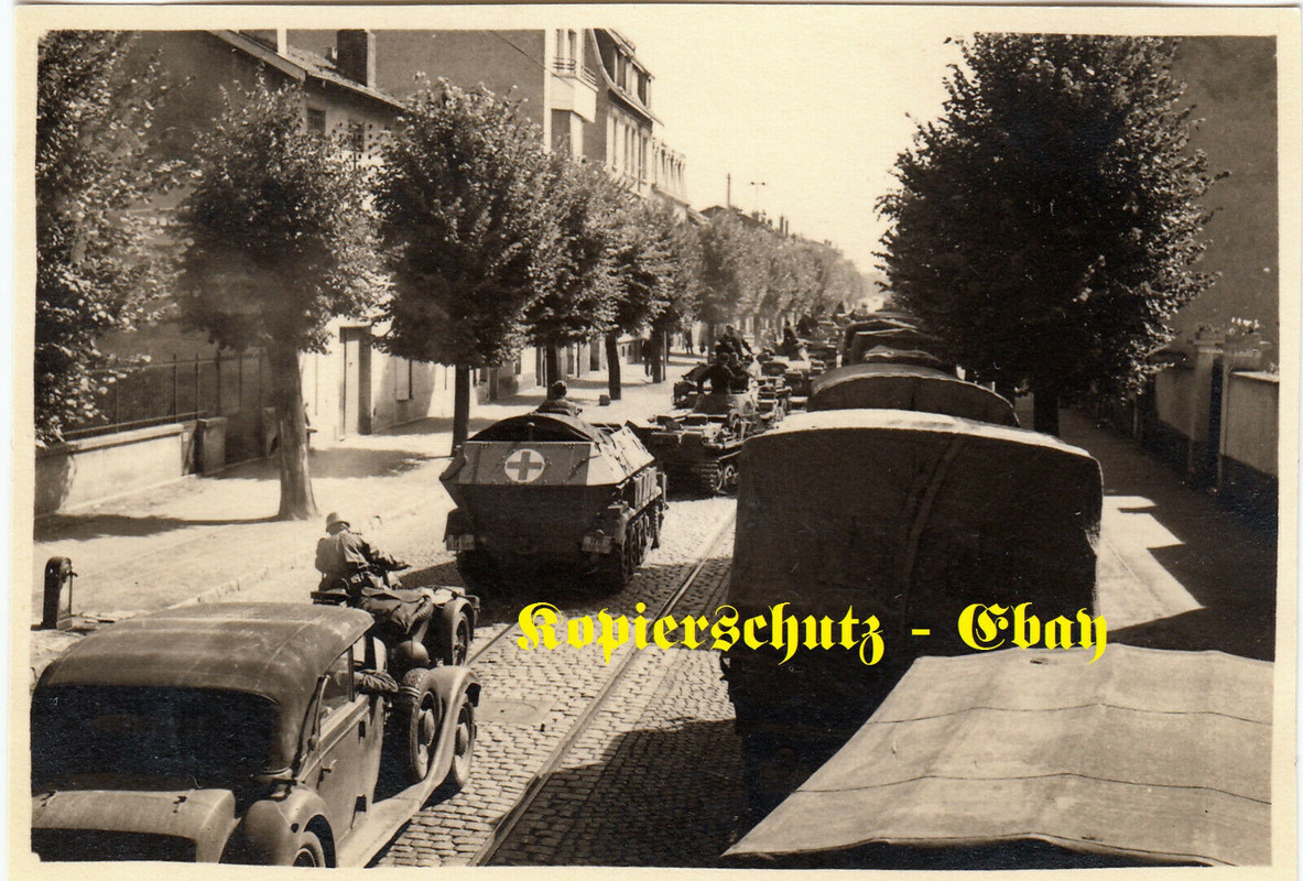 Wehrmacht leichte Panzer & SPW Schützenpanzer Kennung DRK Sanitä