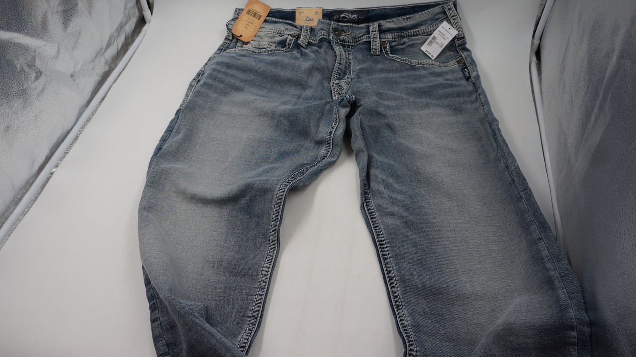 SILVER JEANS CO MENS DISTRESSED WASH JEANS 36W 36L | MDG Sales, LLC