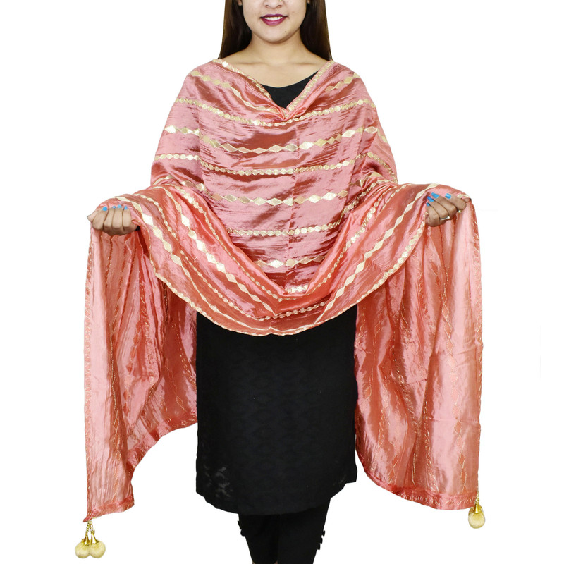 thumbnail 51  - Women&#039;s Dupatta Gota Patti Traditional Wrap Chunni Shawl Scarf Hijab For Wedding