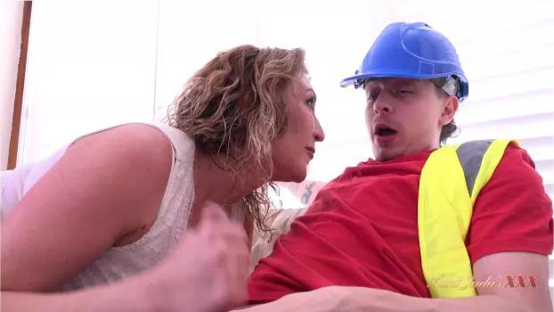 AuntJudysXXX – Julia North – Pleads Her Case with the Road Worker to Get Her Power Back On
