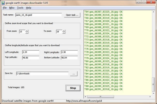AllMapSoft google earth images downloader 6.369