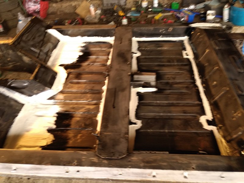 plancher joints faits avant peinture