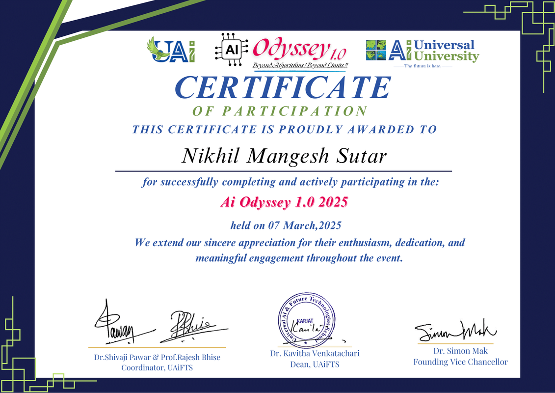 Hackathon Certificate