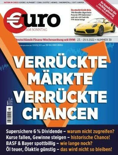 Cover: Euro am Sonntag No 38 vom 23 September 2022 Cover: Euro am Sonntag No 38 vom 23 September 2022